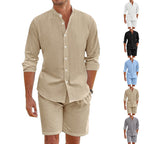 Men’s Beach Shirt & Drawstring Short Set