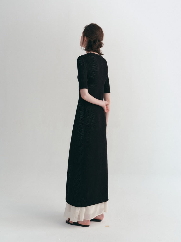 Lightweight Hollow Knit Cardigan for All Seasons