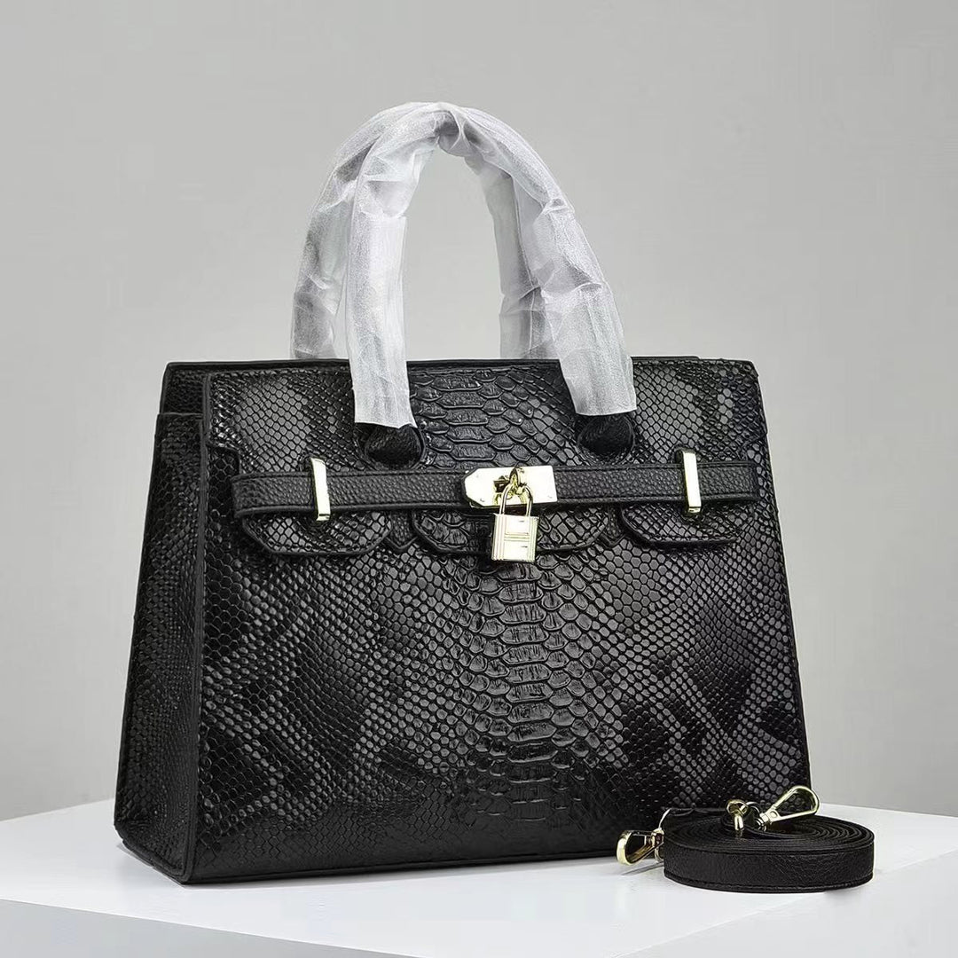 Elegant Croc-Embossed Handbag-MODAUTLET