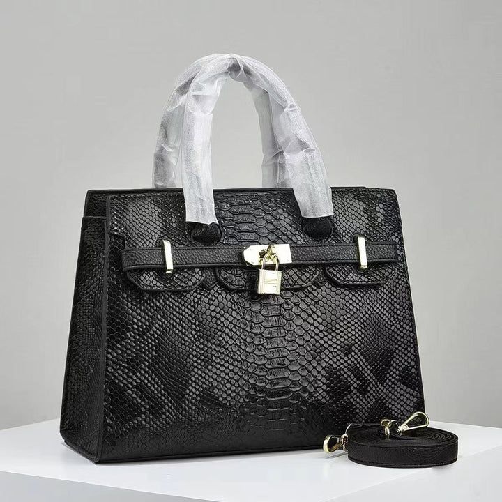 Elegant Croc-Embossed Handbag-MODAUTLET