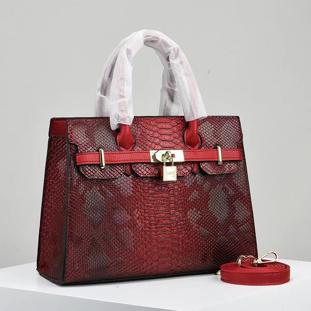 Elegant Croc-Embossed Handbag-MODAUTLET