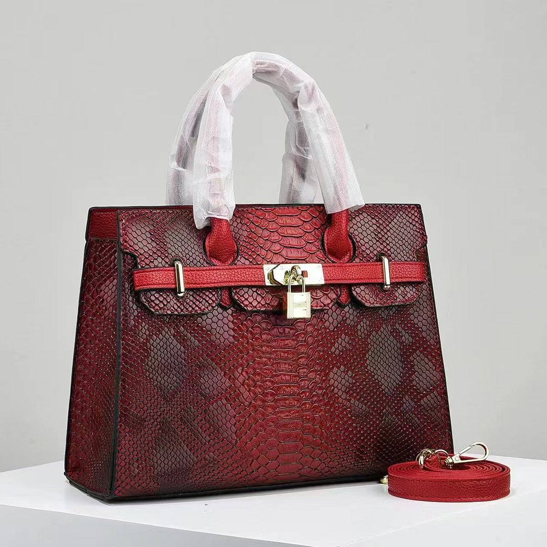 Elegant Croc-Embossed Handbag-MODAUTLET