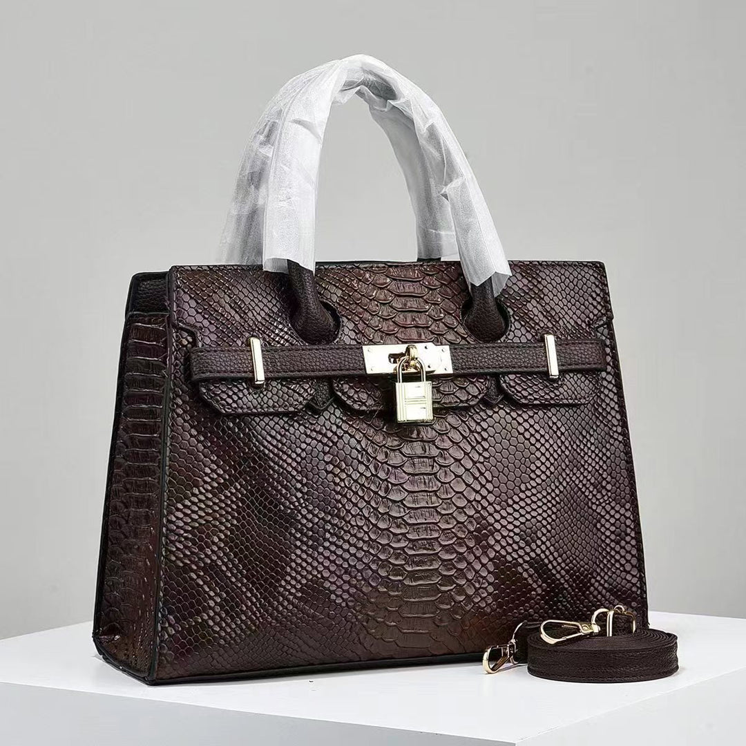 Elegant Croc-Embossed Handbag-MODAUTLET