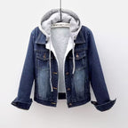 Plaza Sherpa-Lined Denim Jacket – Cozy & Stylish Dark Blue