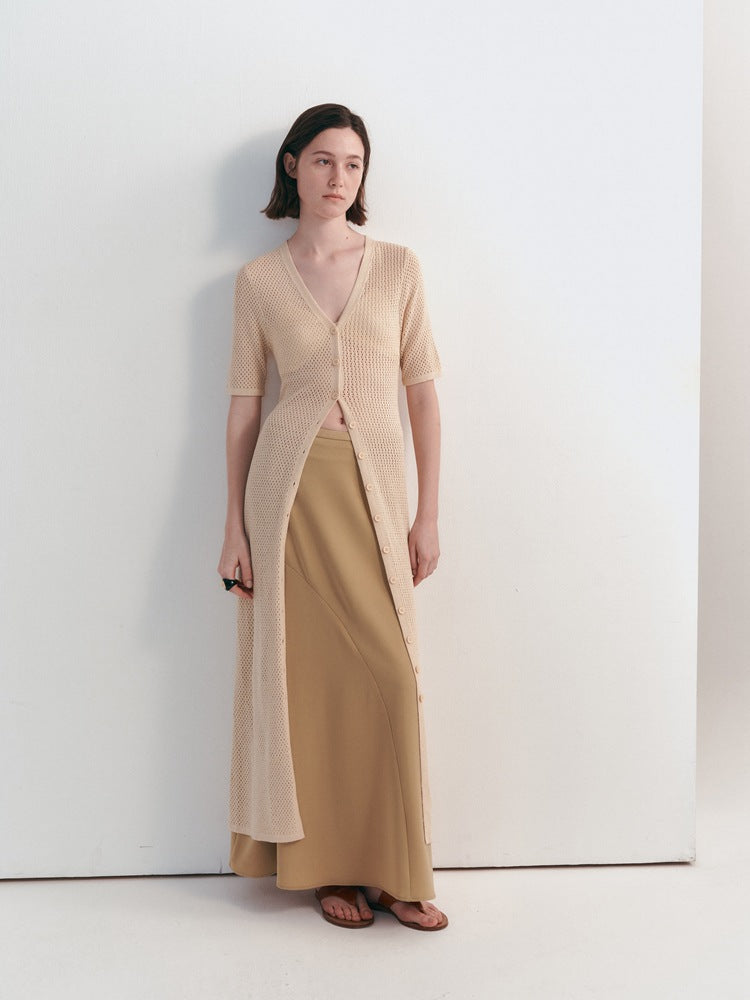 Lightweight Hollow Knit Cardigan for All Seasons