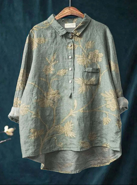 Women's Vintage French Blouse-MODAUTLET
