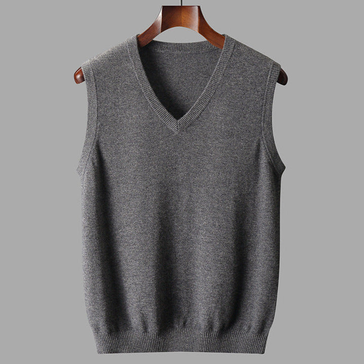 Men's Cashmere Sweater - Luxurious Softness and Style Dark Gray