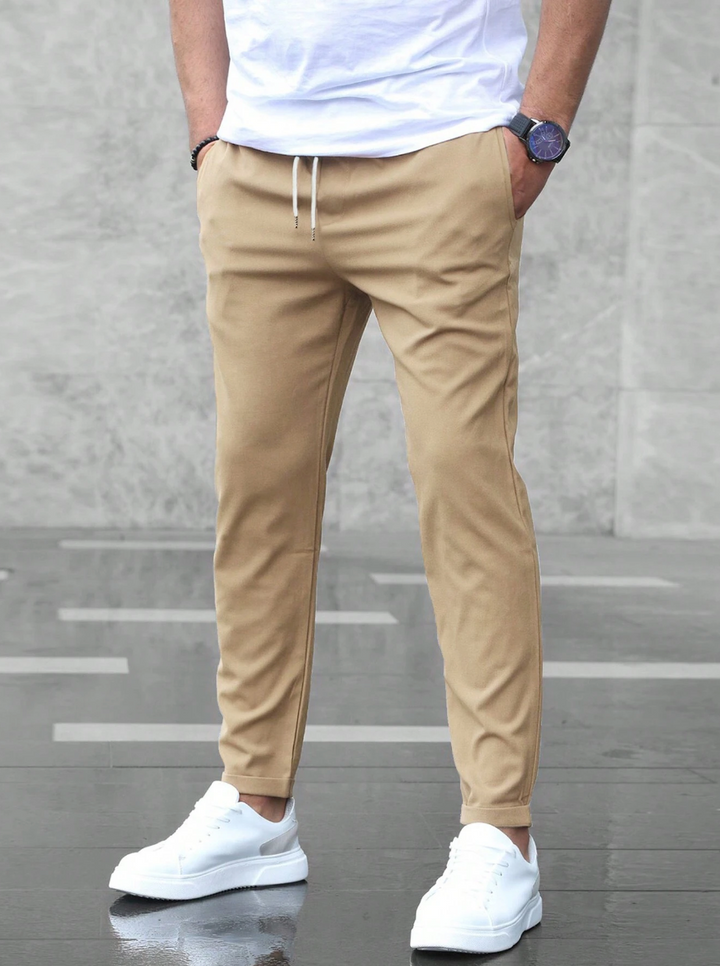 Pantaloni da jogging uomo slim fit con coulisse regolabile
