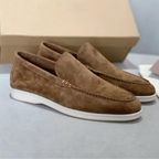 Men's Suede Loafers - Stylish and Comfortable Footwear Brown