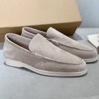 Men's Suede Loafers - Stylish and Comfortable Footwear Beige