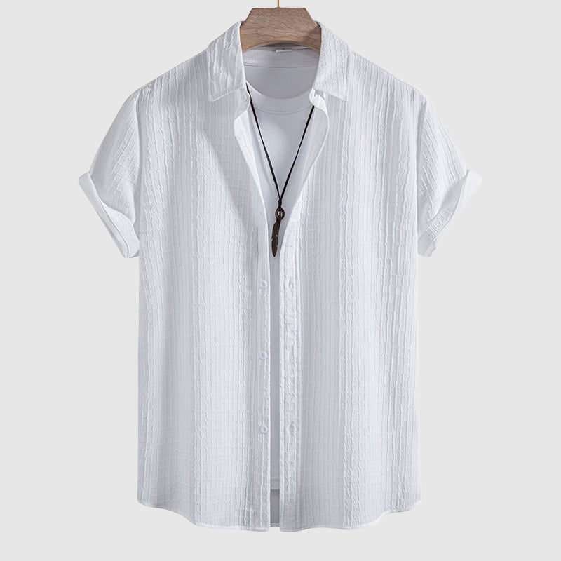 Oliver | Men's Ribbed Stripe Summer Vacation Outfit Set-MODAUTLET