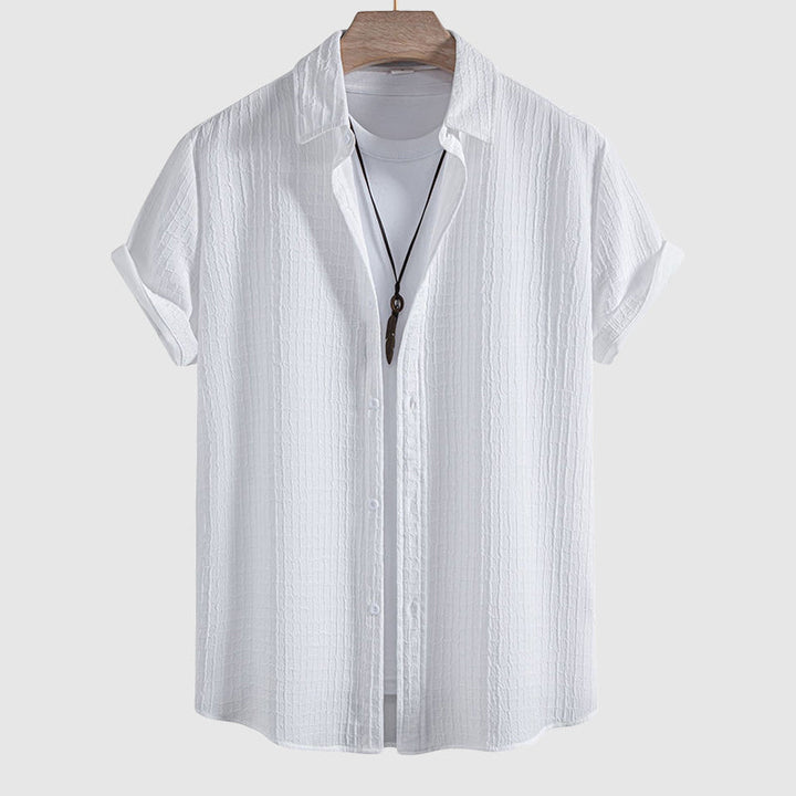 Oliver | Men's Ribbed Stripe Summer Vacation Outfit Set-MODAUTLET