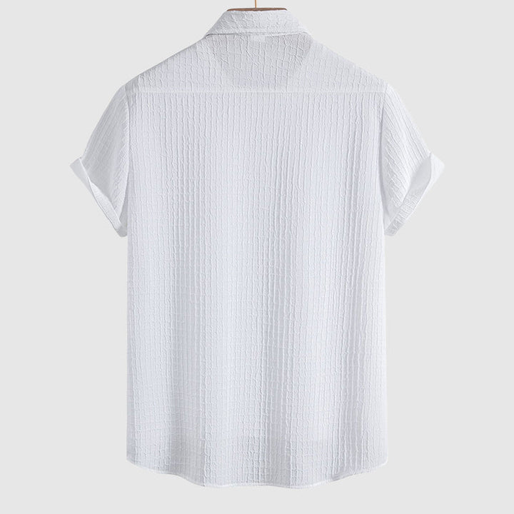 Oliver | Men's Ribbed Stripe Summer Vacation Outfit Set-MODAUTLET