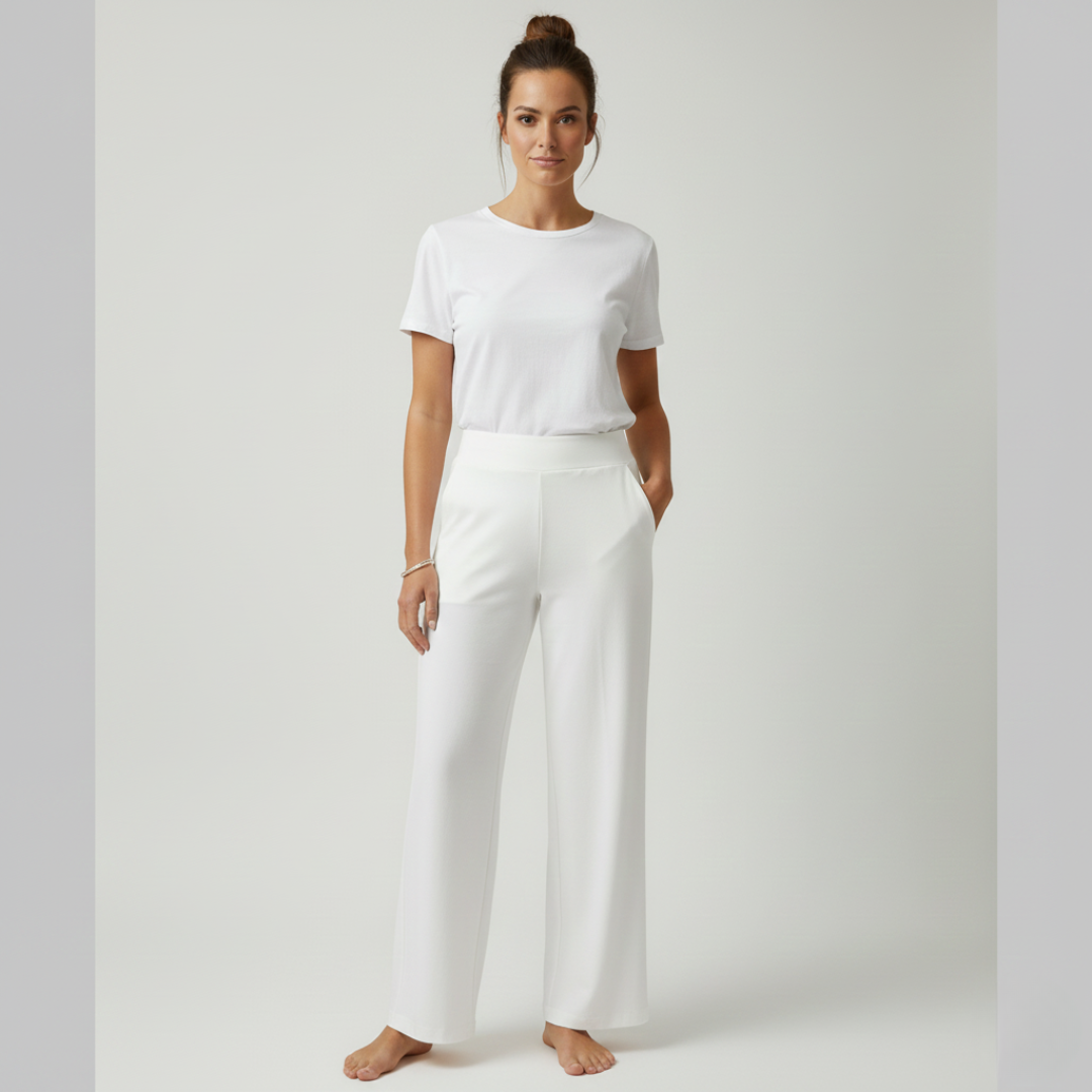 Women's Comfortable Stretch Pants White