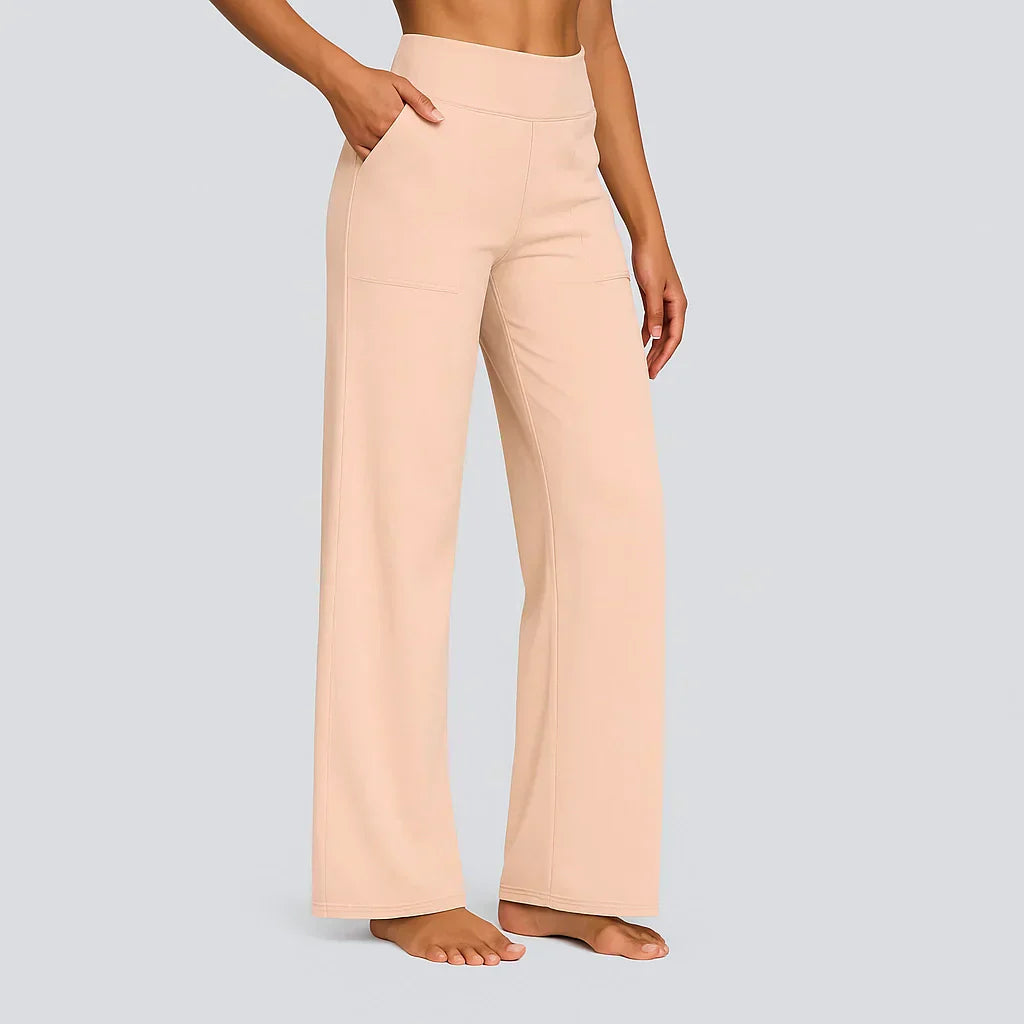 Women's Comfortable Stretch Pants Apricot