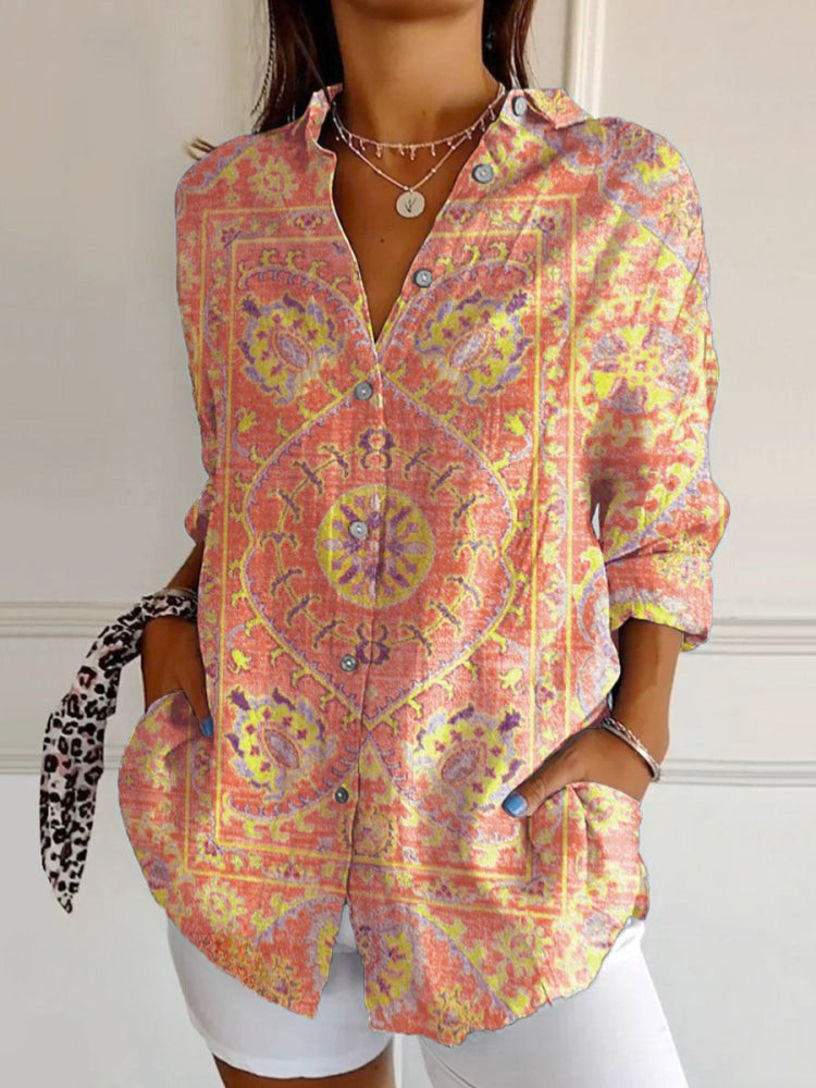 Women's Retro Shirt Orange