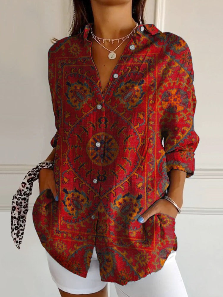 Women's Retro Shirt Red