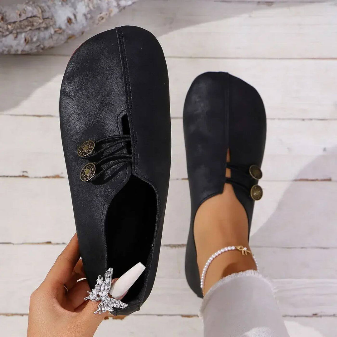 Orthopedic Comfort Shoes With Arch Support Cushioned Footbed Black