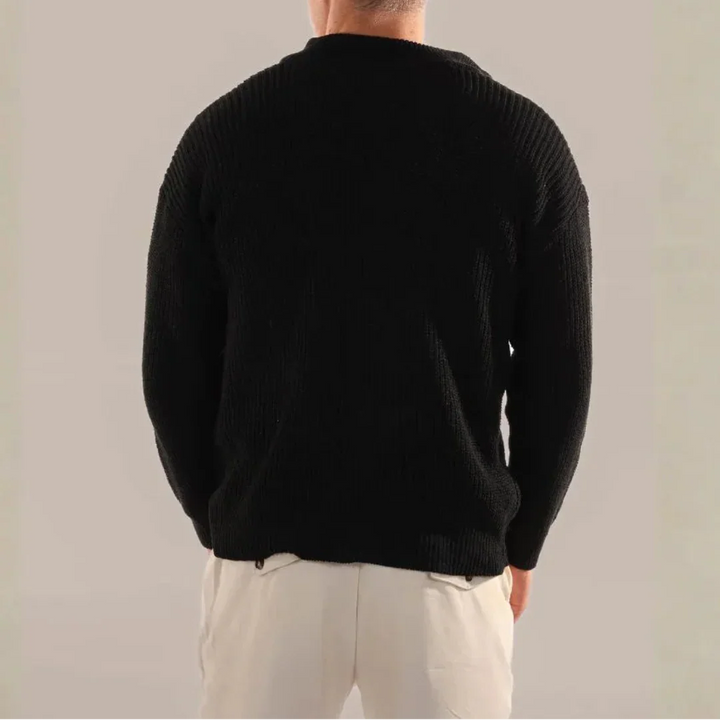 Half-Zip Knit Jumper for Men-MODAUTLET