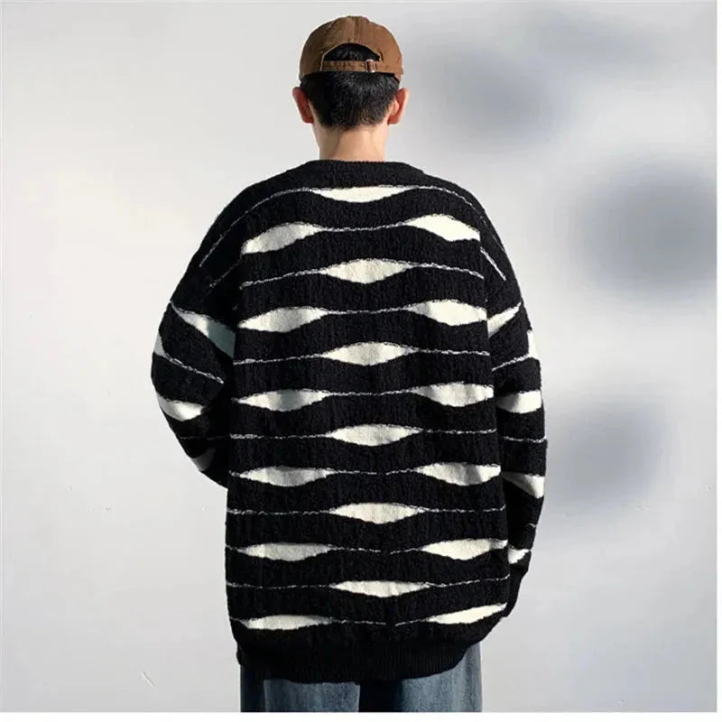 Wave Knit Sweater - Stylish and Cozy