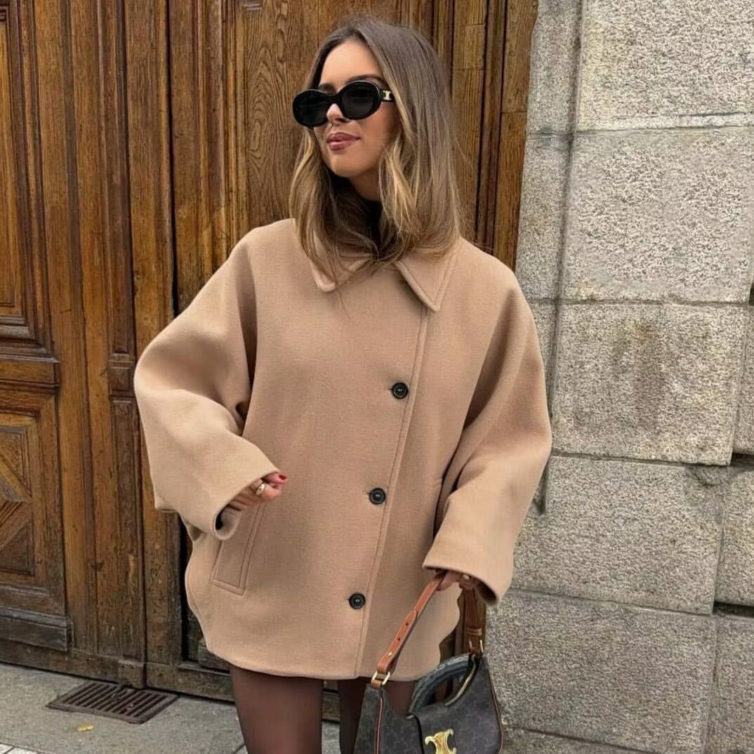 Oversized Collared Coat