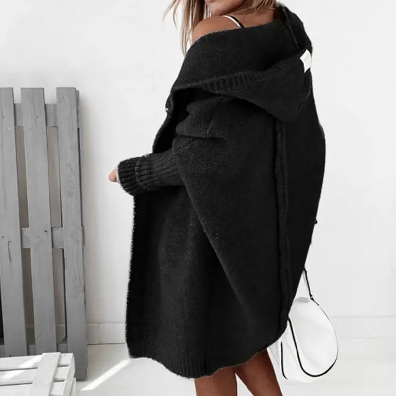 Women's Cozy Oversized Hooded Cardigan – Effortless Style
