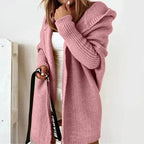 Women's Cozy Oversized Hooded Cardigan – Effortless Style Pink