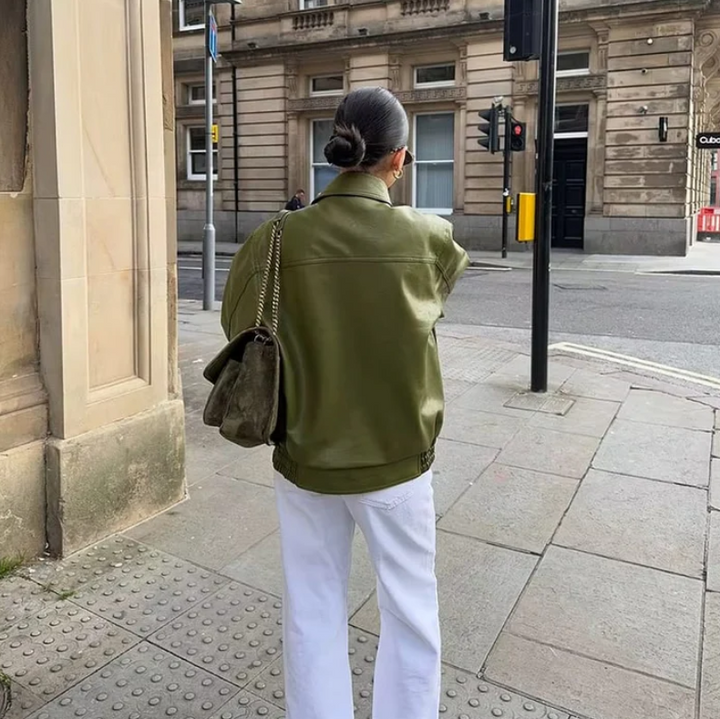 Oversized Premium Faux Leather Jacket
