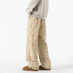 Men's Insulated Quilted Fleece-Lined Pants for Warmth