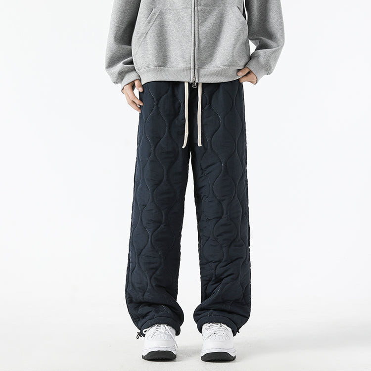 Men's Insulated Quilted Fleece-Lined Pants for Warmth-MODAUTLET