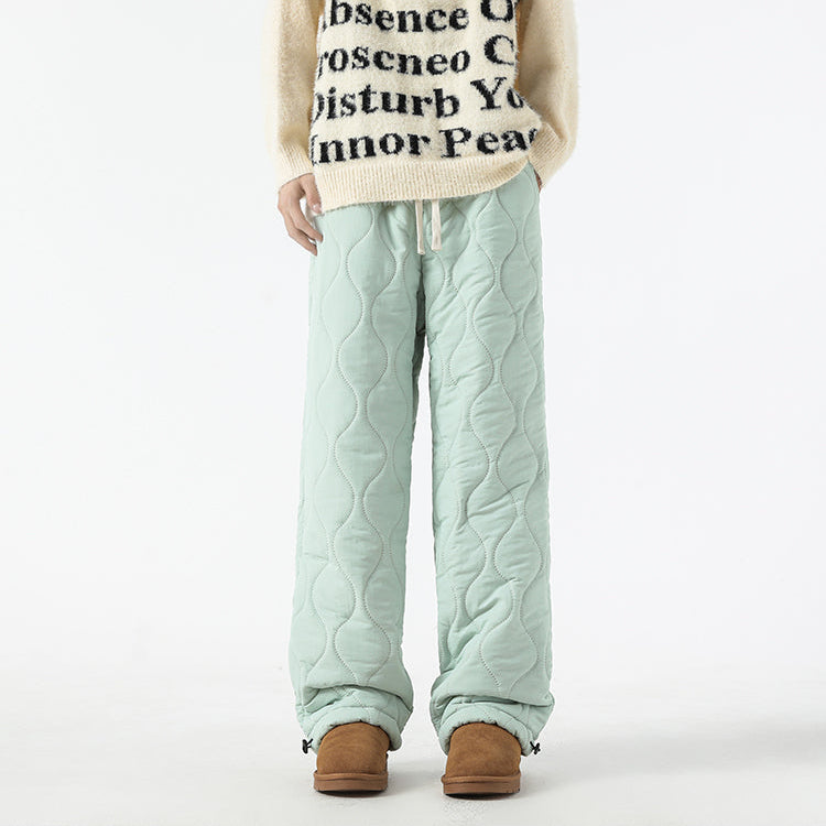 Men's Insulated Quilted Fleece-Lined Pants for Warmth-MODAUTLET