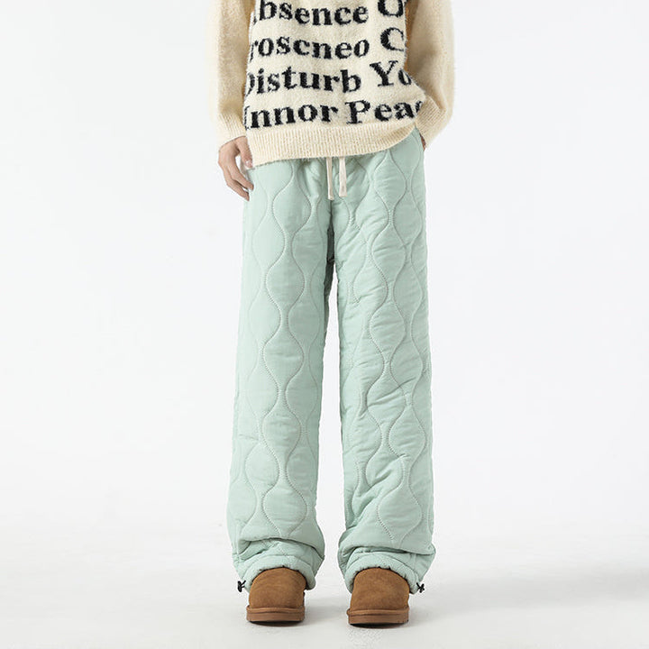 Men's Insulated Quilted Fleece-Lined Pants for Warmth-MODAUTLET