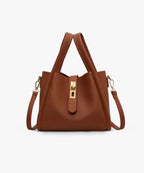 Anastasia | High Quality Vegan Leather Handbag Brown