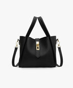 Anastasia | High Quality Vegan Leather Handbag Black