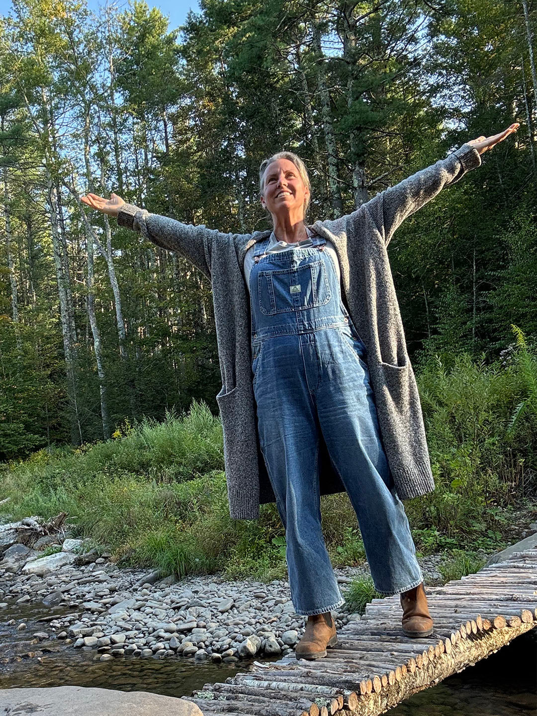 Elena | Jeanshängselbyxor för kvinnor