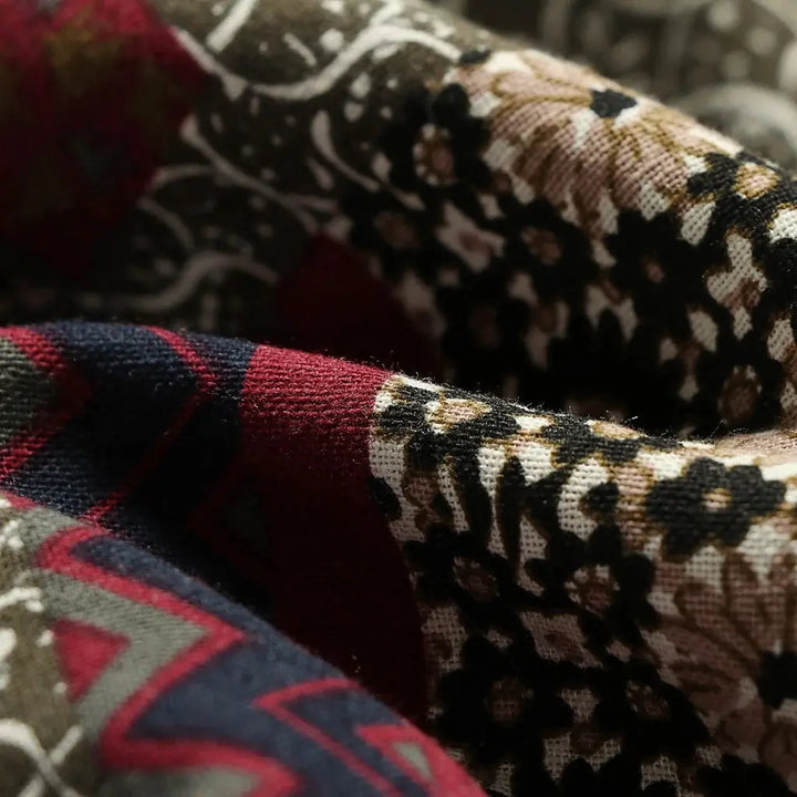 Patchwork Overcoat - Stylish and Versatile Outerwear