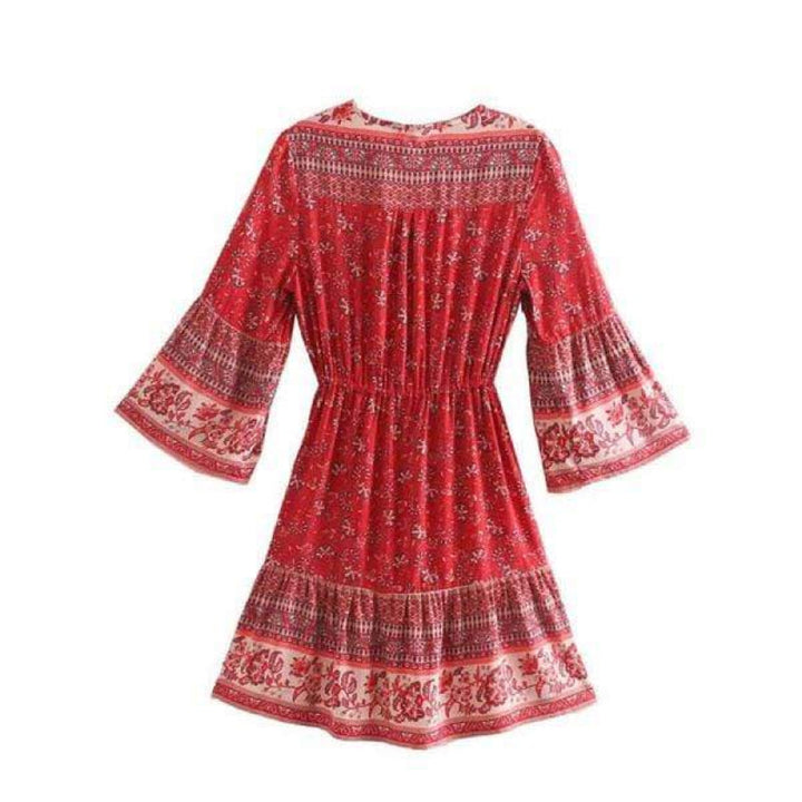 Women's Patchwork Mini Dress-MODAUTLET