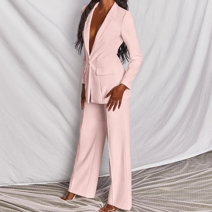 Elegant Womens Blazer and Pants Set for Formal Wear-MODAUTLET