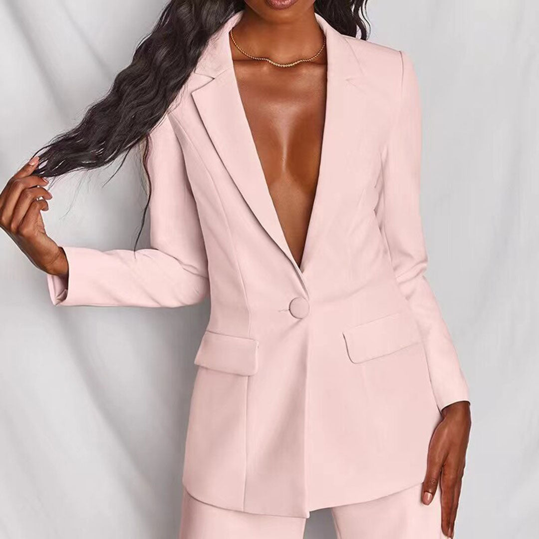 Elegant Womens Blazer and Pants Set for Formal Wear-MODAUTLET