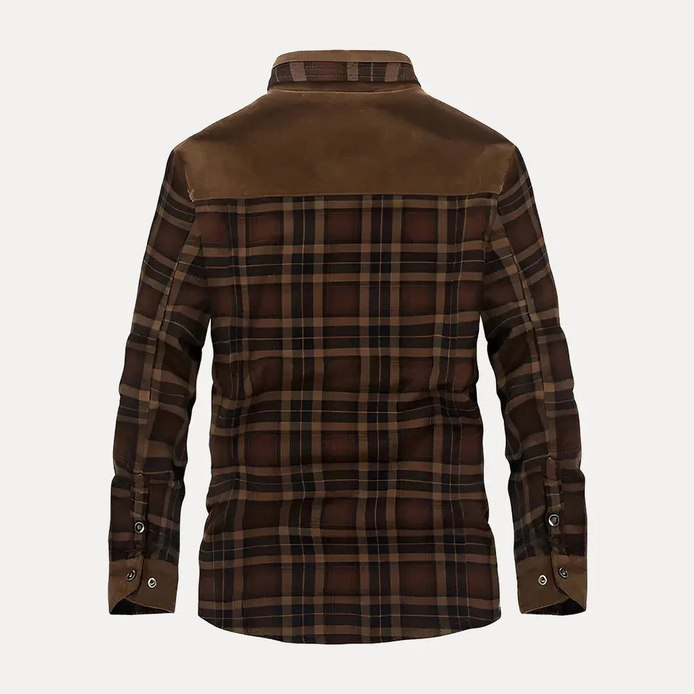 Plaid Wool Jacket - Rustic Trail Style