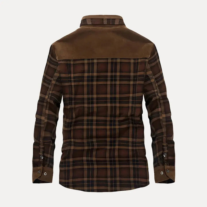 Plaid Wool Jacket - Rustic Trail Style