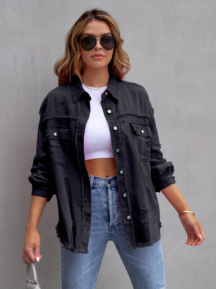 Plus-Size Denim Jacket