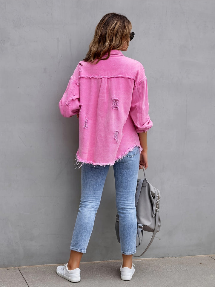 Plus-Size Denim Jacket