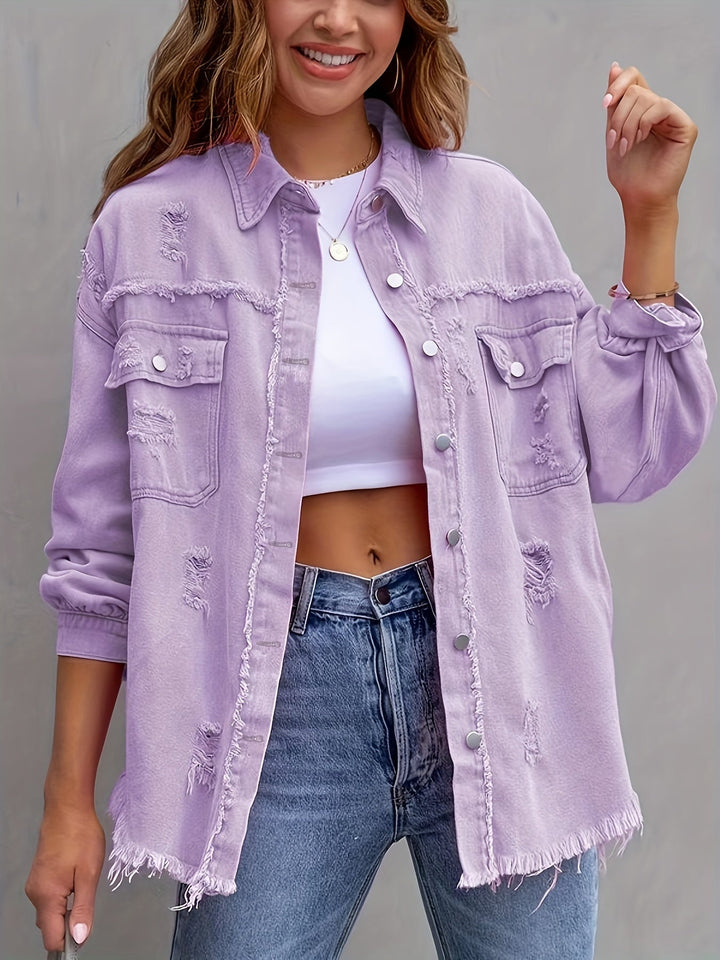 Plus-Size Denim Jacket