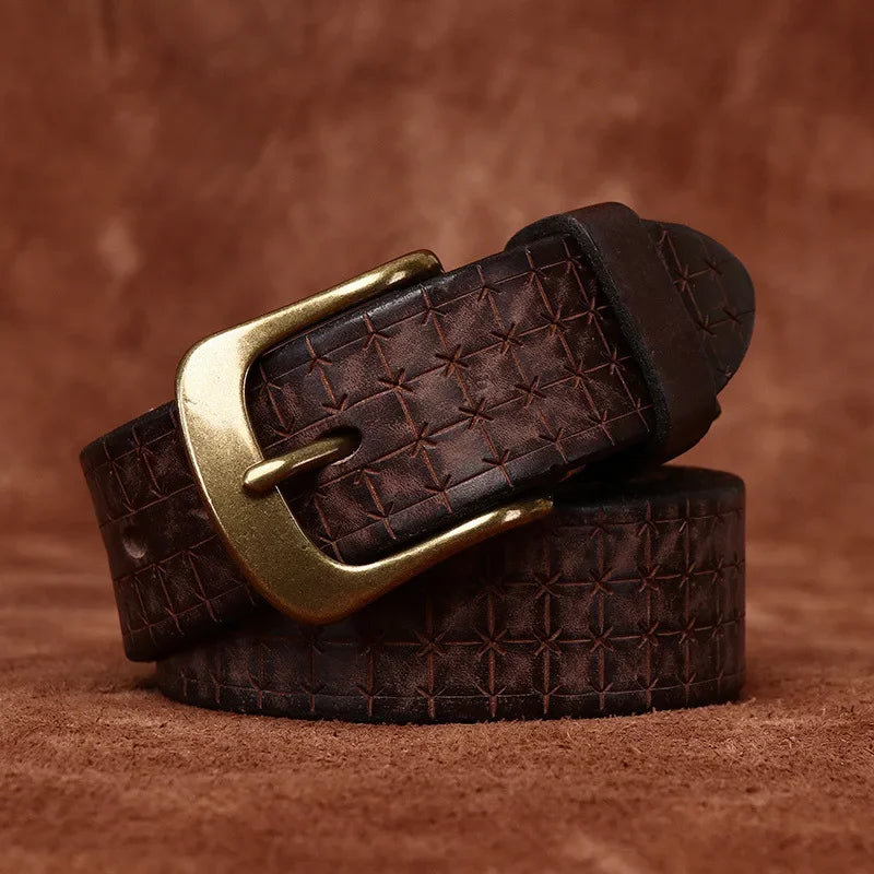 Premium Leather Belt - Stylish and Durable Brown