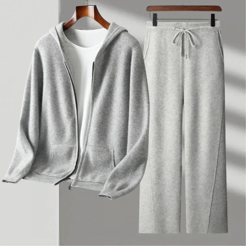 Premium Merino Wool Set Gray