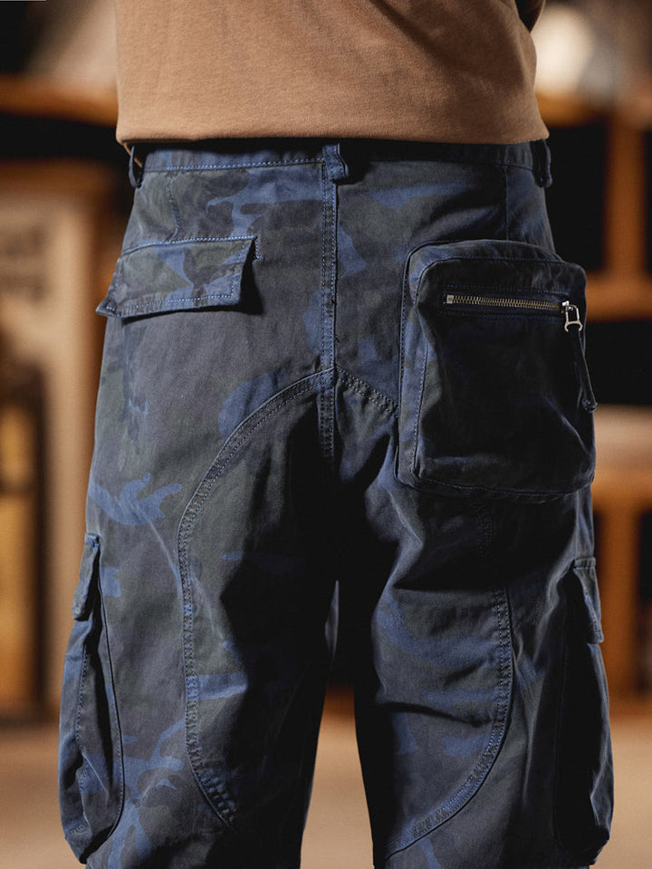 Men's Vintage-Inspired Camo Cargo Pants