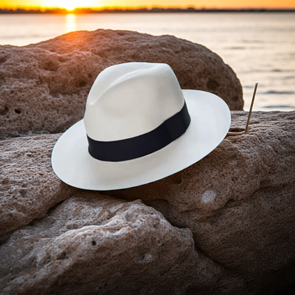 Andre | Classic handmade Panama hat White