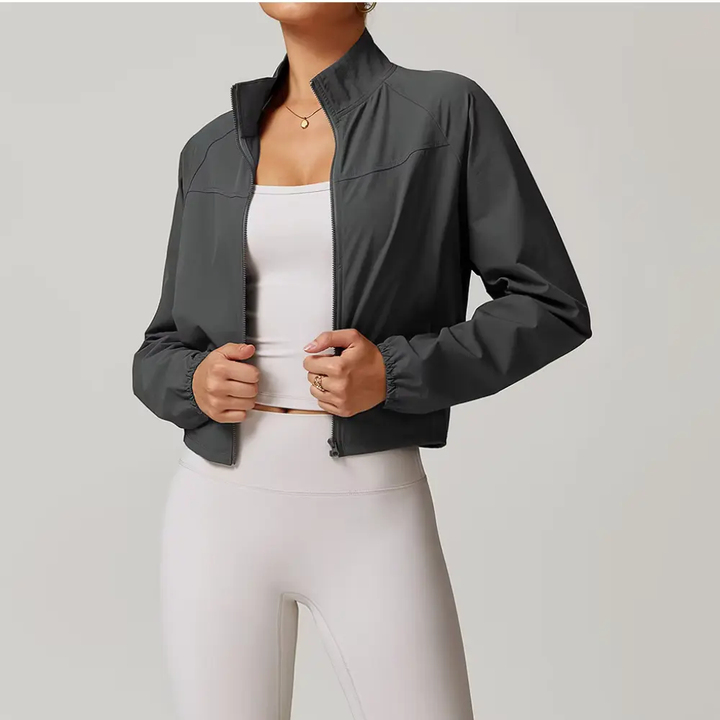 Quick-Dry Windbreaker Jacket Gray