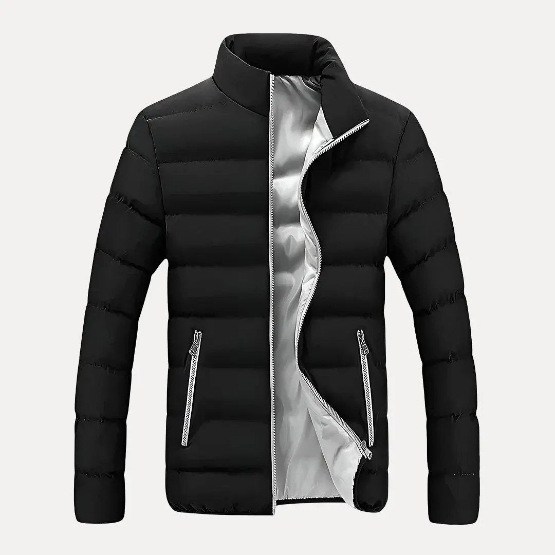 Quilted Puffer Jacket for Ultimate Warmth White